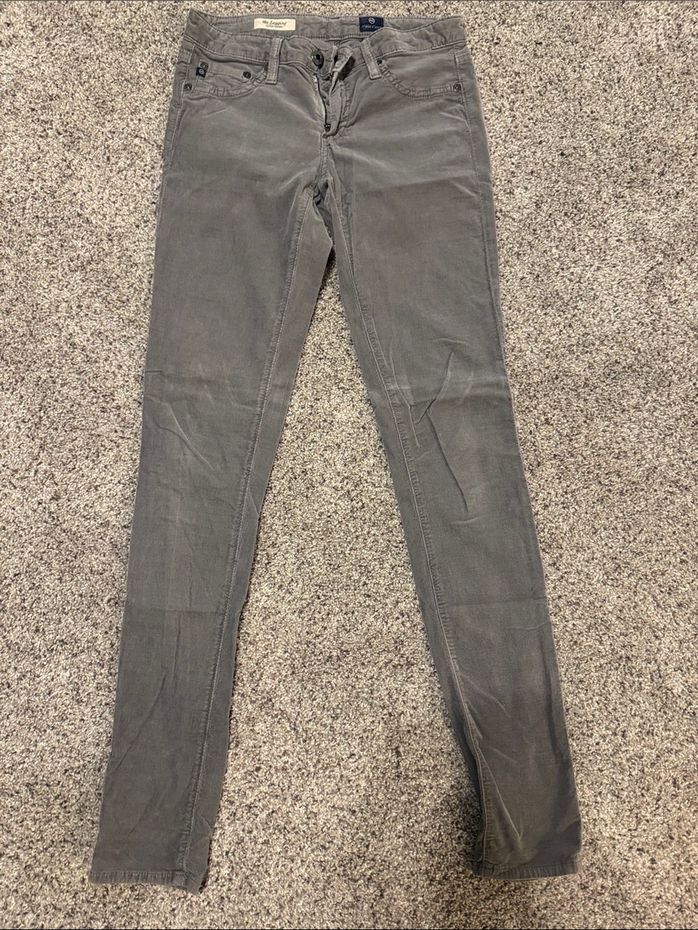 AG Adriano Goldschmied Women's Slim Skinny Gray Jeans